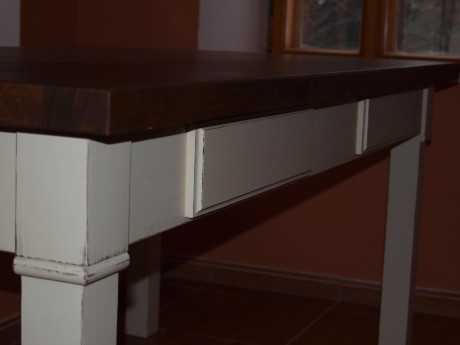 detail stolu - šuplíky , ve stylu PROVENCE